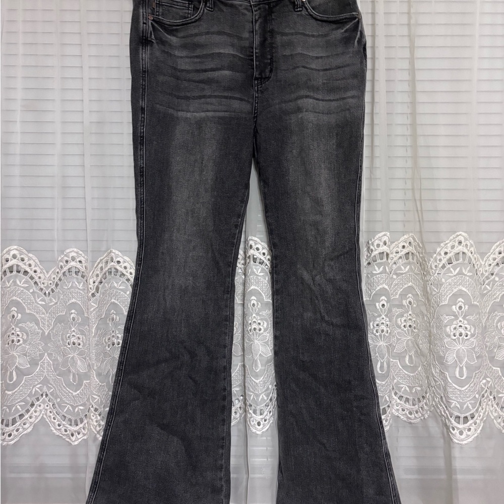 Judy Blue Dark Gray Flare Jeans